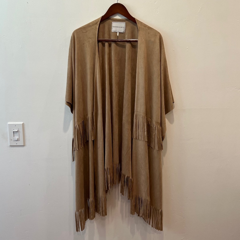 ANDERSEN&LAUTH Anthropologie Fringe Kimono